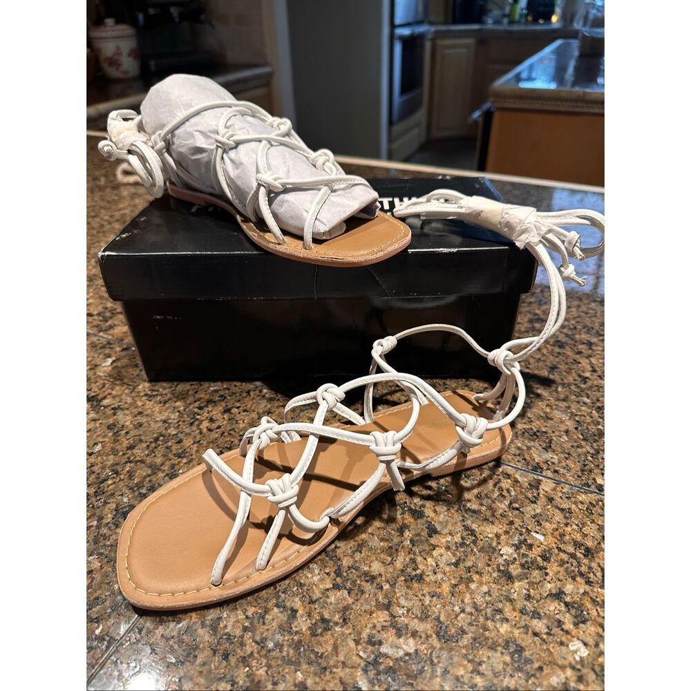 NWT PrettyLittleThing lace up gladiator sandals